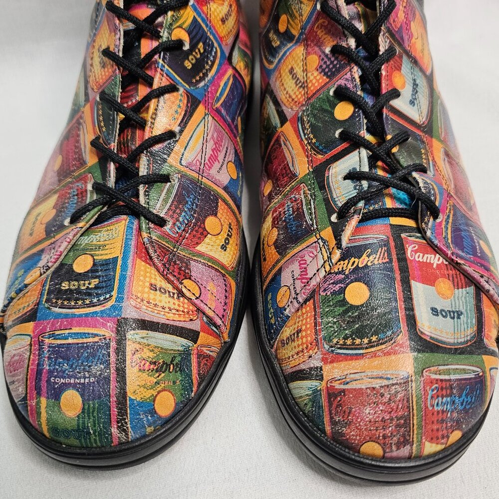 Icon Shoes Andy Warhol Campbell's Soup Cans 50th Anniversary Unisex Size M6 - W8 - Picture 3 of 14